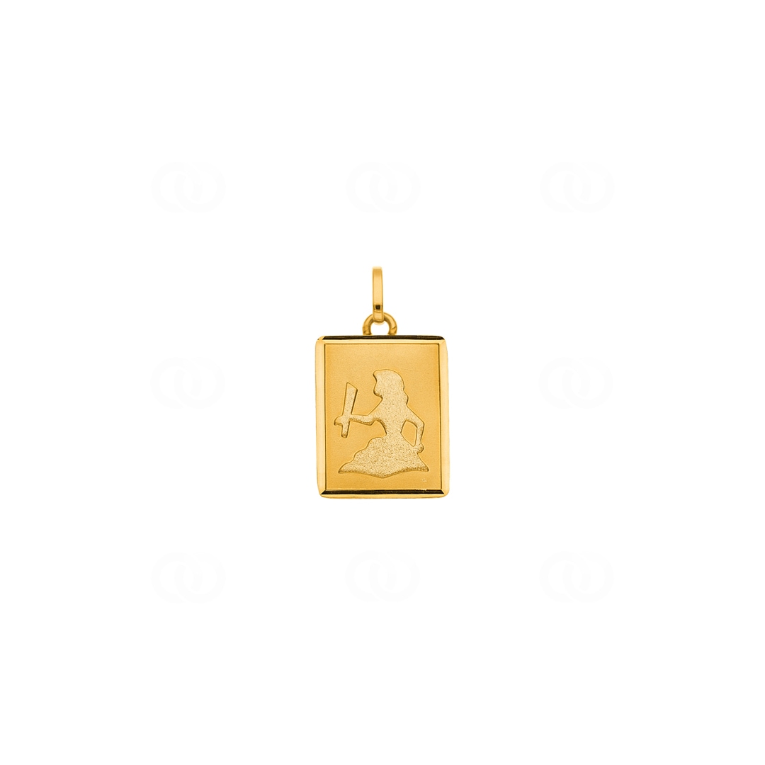 Anhänger 750/18 K Gelbgold Sternzeichen Jungfrau 12x15mm