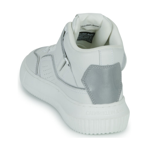 Calvin Klein Jeans - CHUNKY CUPSOLE LACEUP MID M - Blanc / Argent