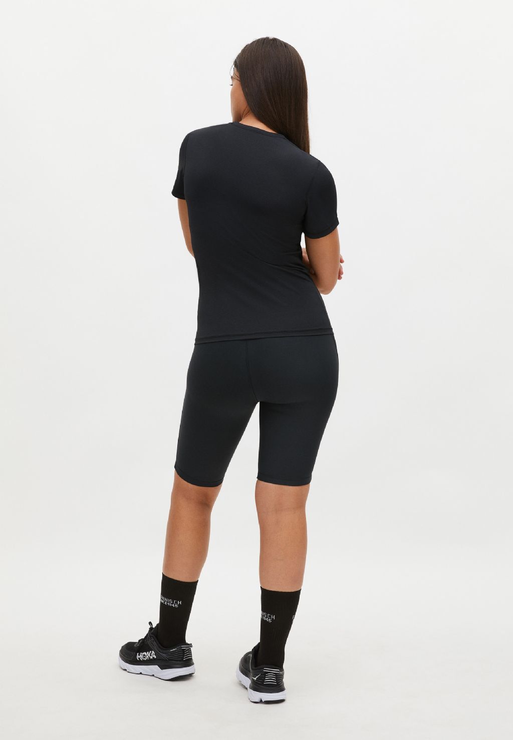 Röhnisch Jacquard Hardloopshirt Korte Mouwen Zwart Dames