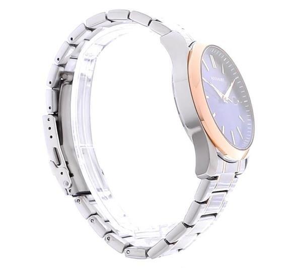 Accurist Mens Accurist Blue Dial Two Tone Watch