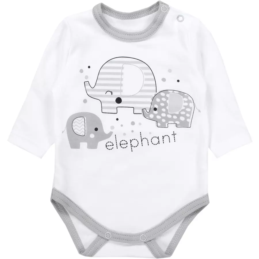 TupTam Baby Bekleidungsset Langarmbody Hose Mütze3 teilig weiß