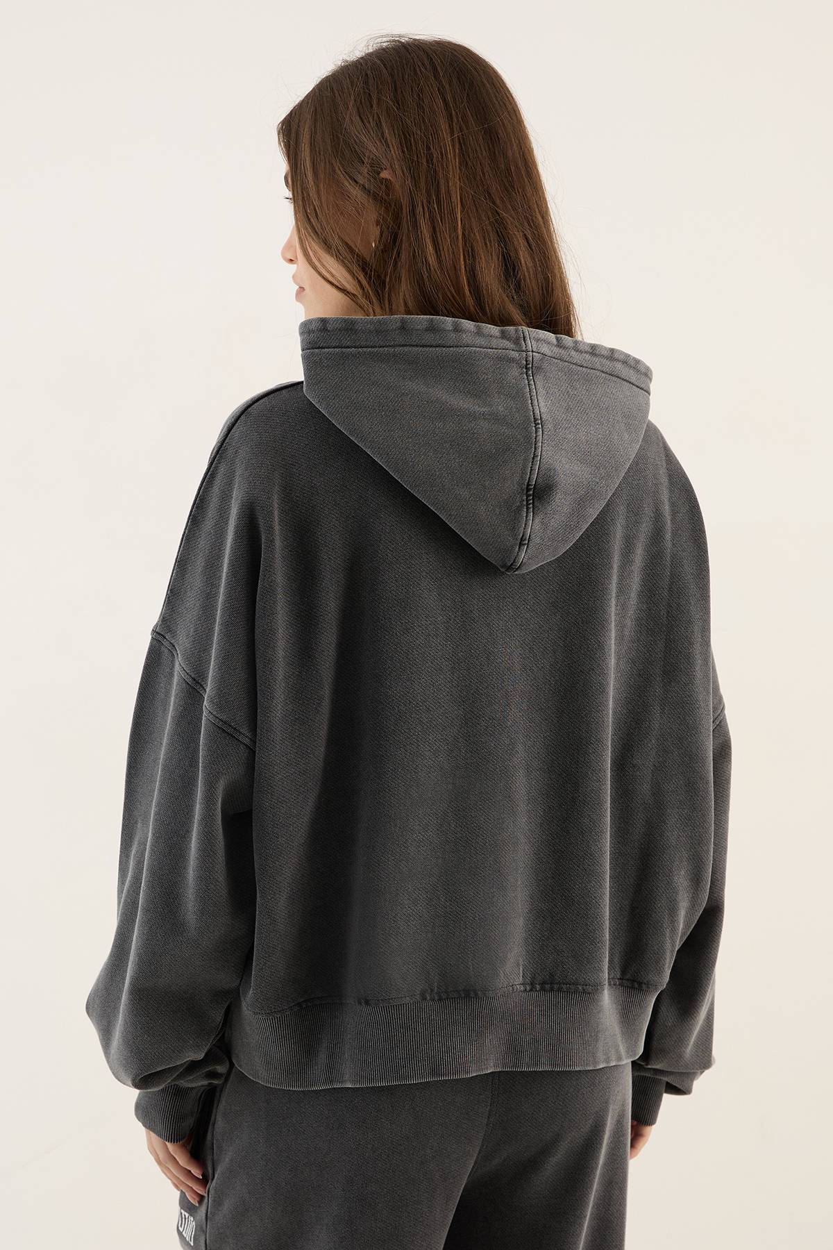 Sweat À Casynthétiqueche Oversize Zippé Imprimé Collegiate Dsgn Studio