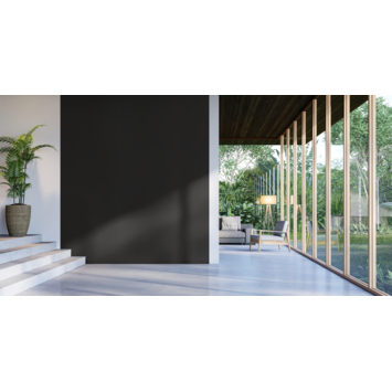 Lattenwand vilt zwart 260x52,6 cm, dikte 9 mm - 2 stuks per pak