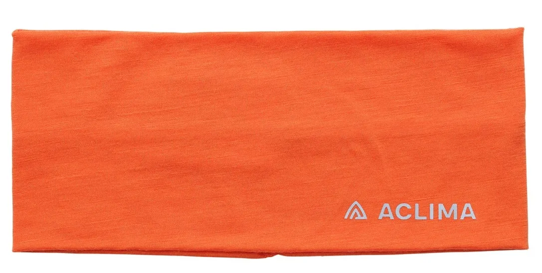 Aclima LightWool Headband Orange Tiger