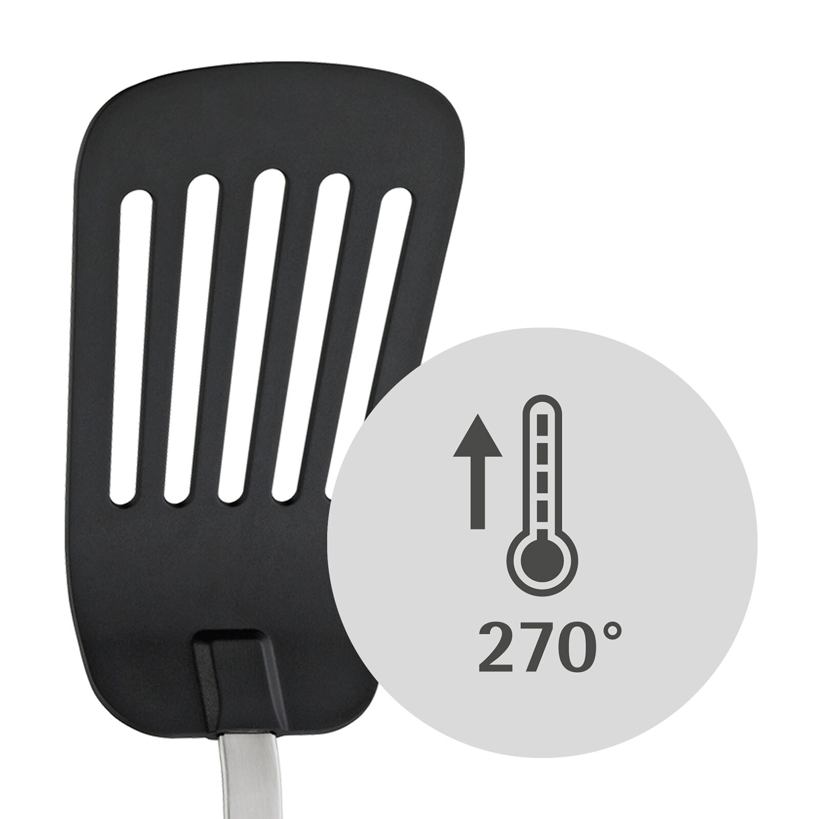 WMF Pfannenwender PROFI PLUS schwarz/ silberfarbig