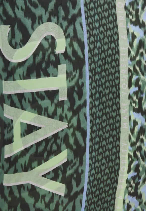 Print Modalschal - strong khaki