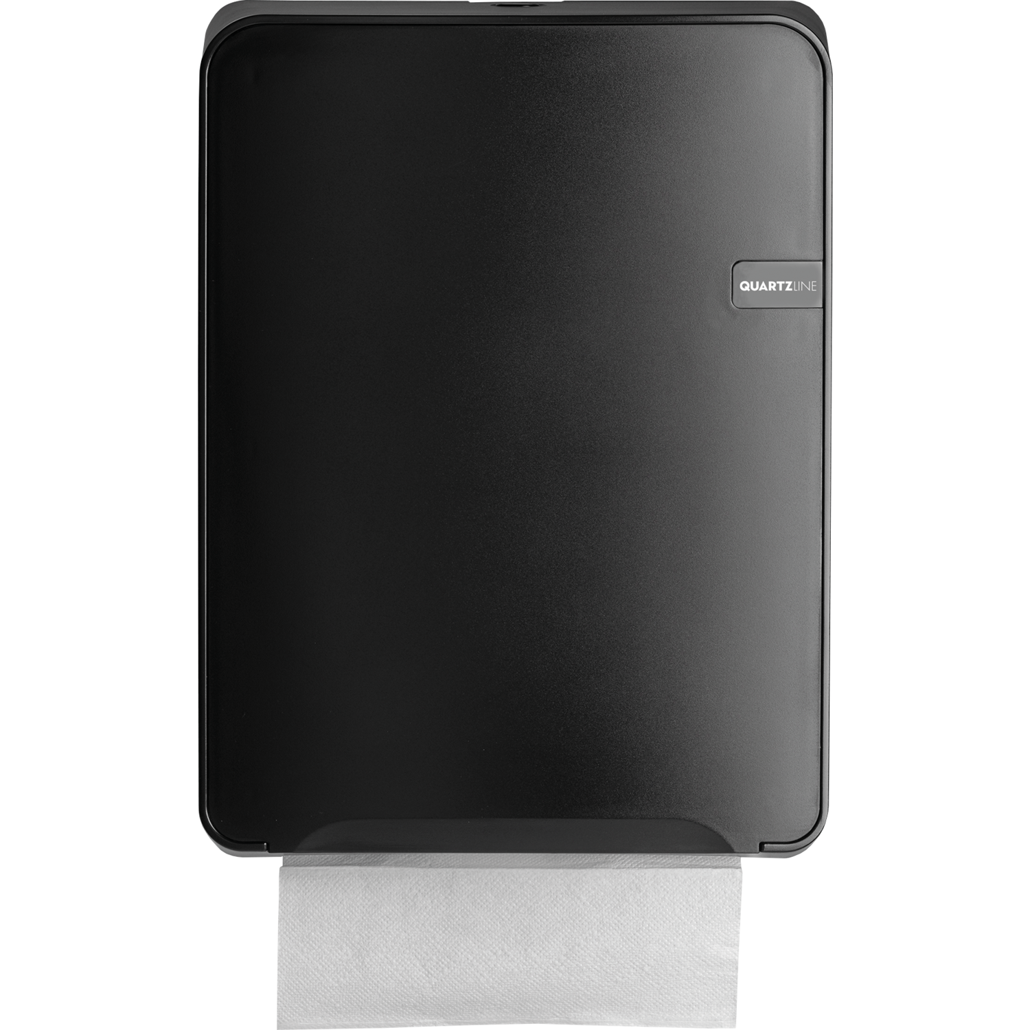 QuartzLine Handdoekdispenser, multivouw en C-vouw, 377x282x125mm, zwart