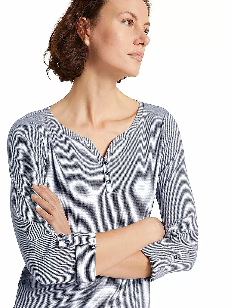 TOM TAILOR Langarmshirt blau