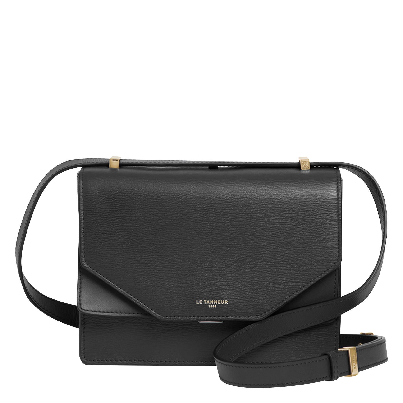 NAYA - Sac bandoulière en cuir de vachette | Noir