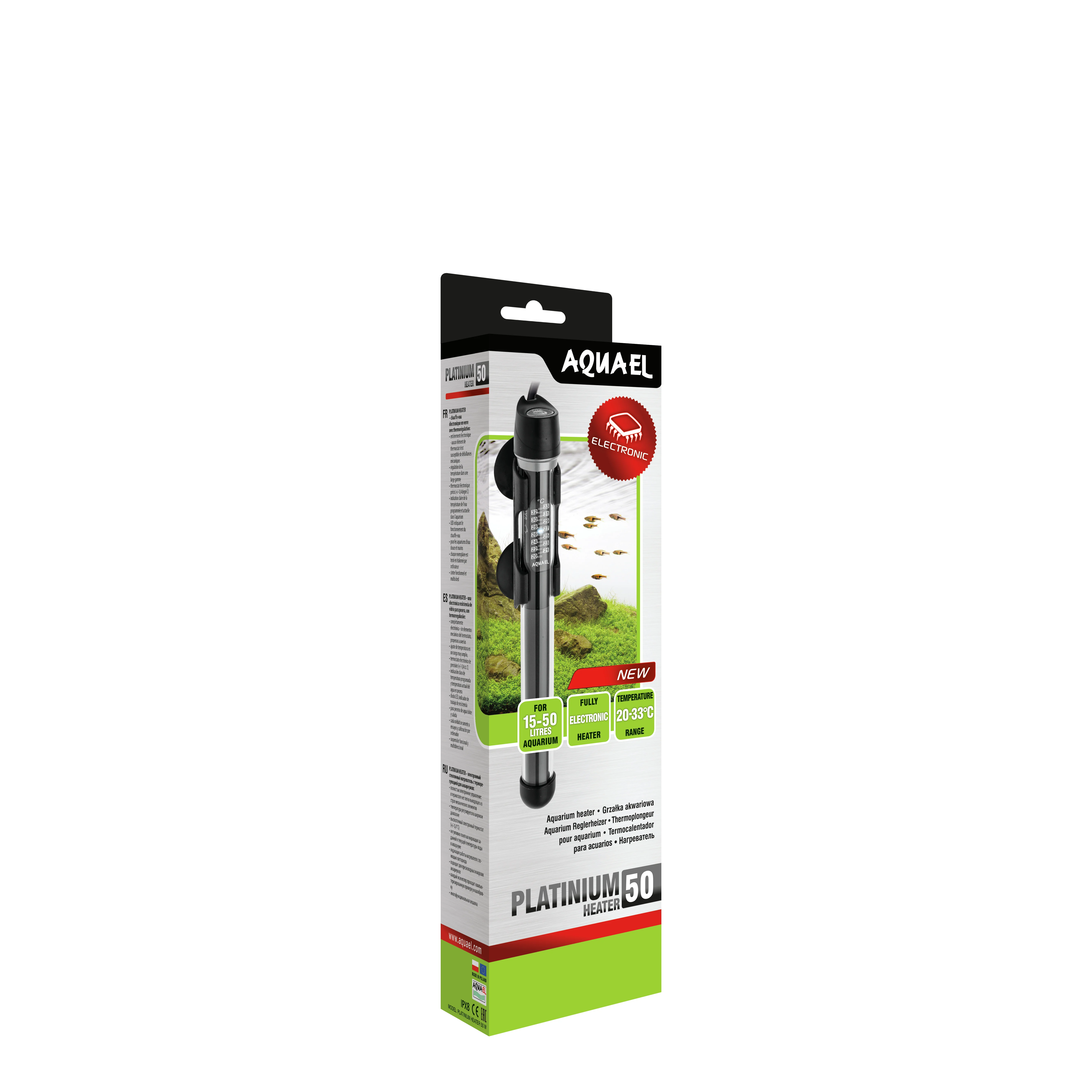 Aquecedor de cristal Aquael Platinum (100 W)