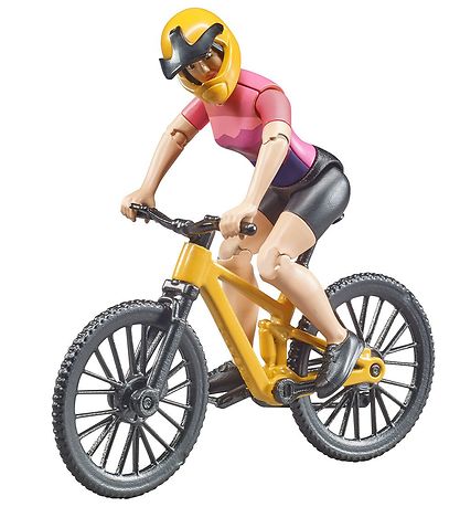 Bruder Figur m. Cykel - bwoRød - Cykelrytter - Kvinde - 63111