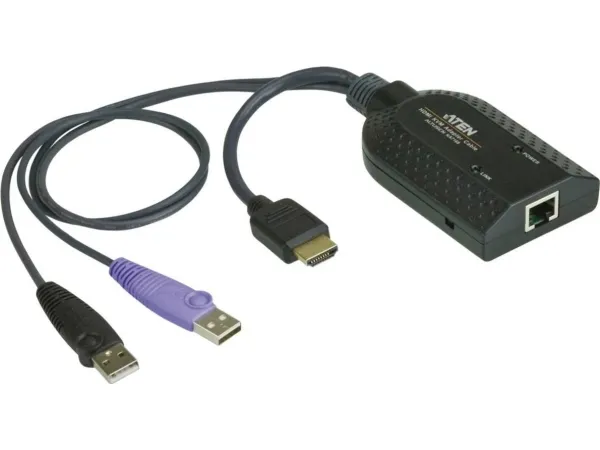 ATEN KA7168 HDMI USB Virtual Media KVM Adapter Cable with Smart Card Reader (CPU Module) - KVM / audio / USB forlænger - for ATEN CN9850; KVM over IP KN1132VB