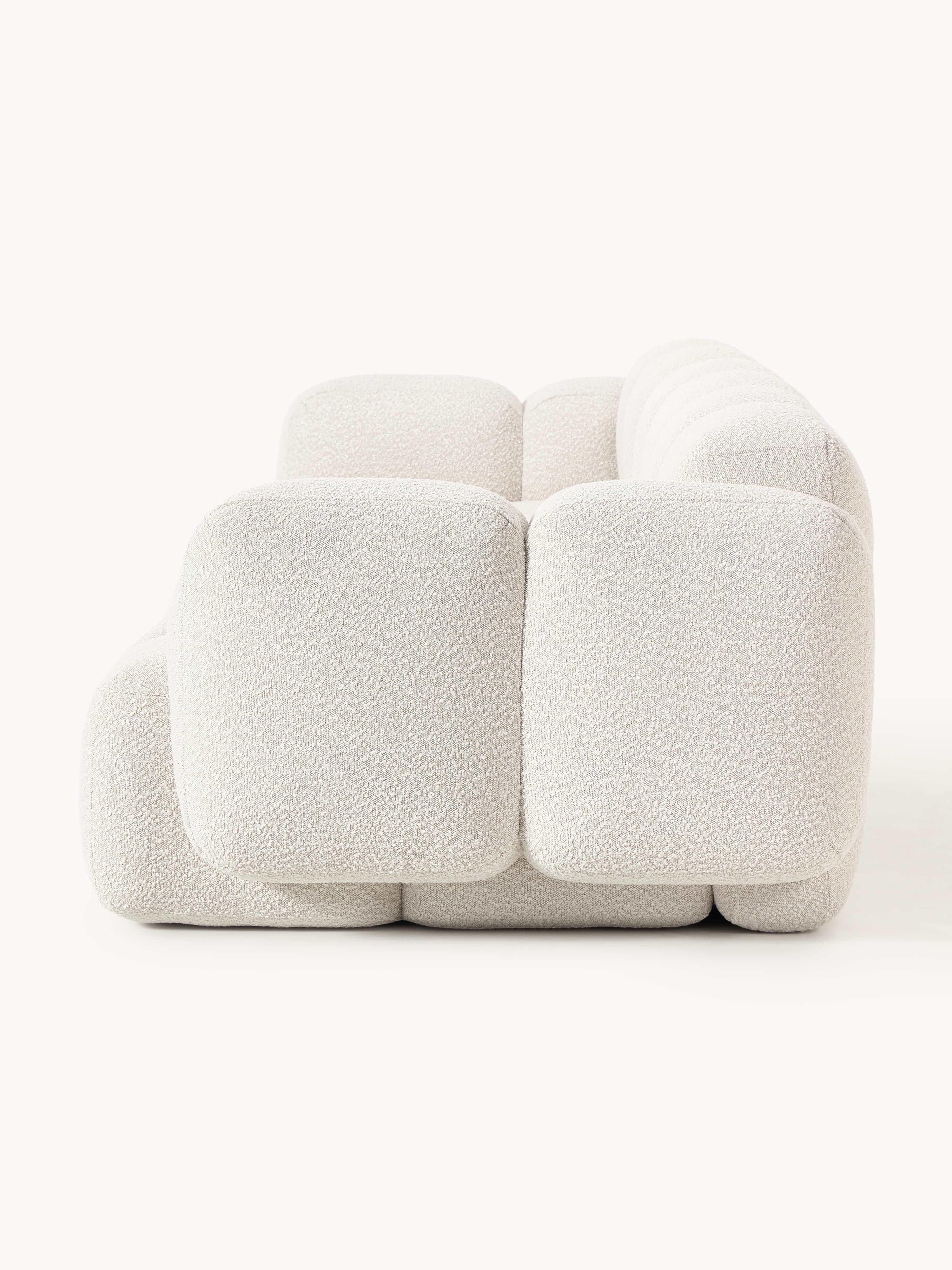 Modulaire bank Tayla (4-zits) van bouclé