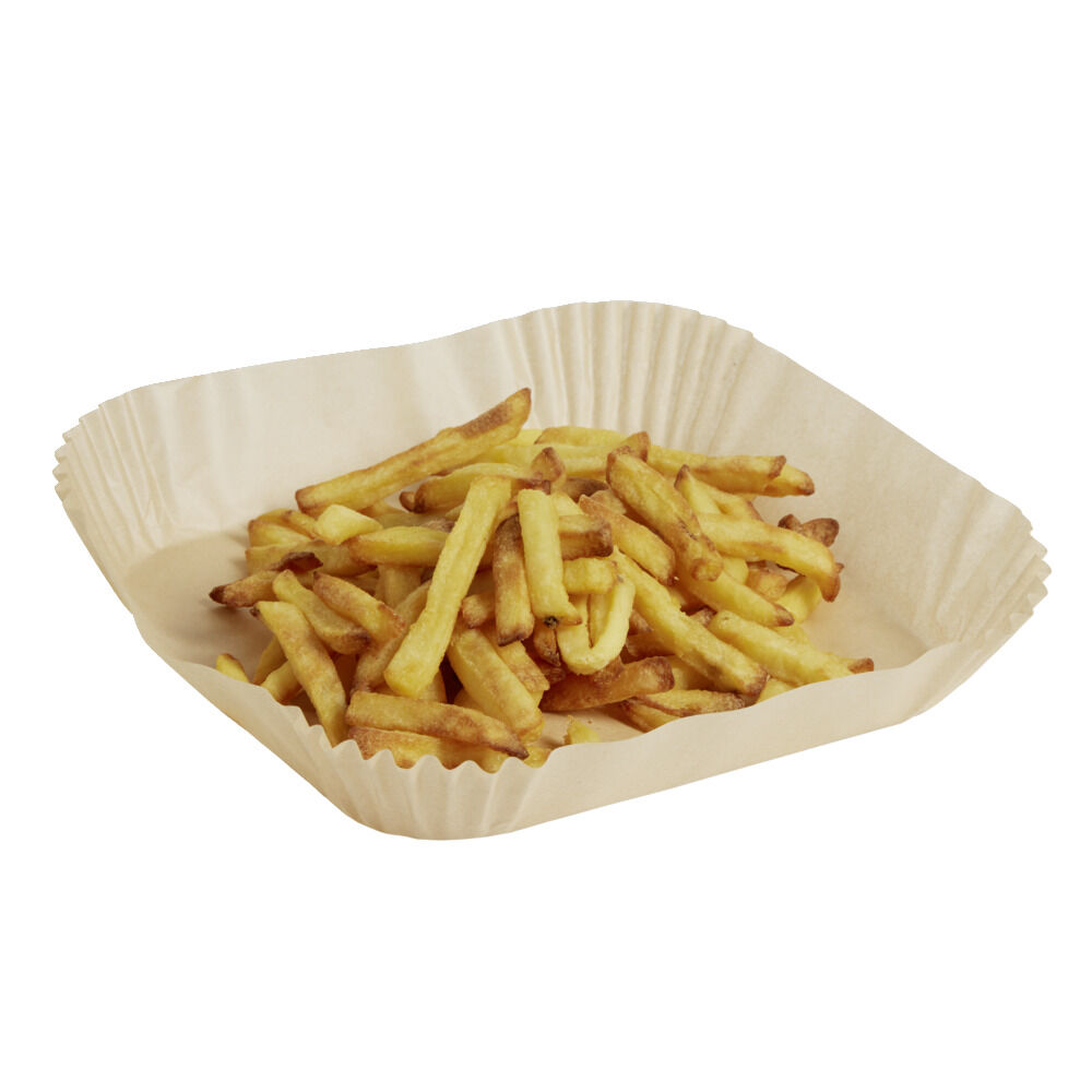 Papier cuisson pour friteuse sans huile 25 feuilles 20x20cm