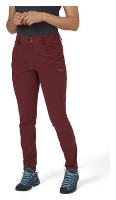 Pantalon Femme Rab Incline Light Regular Rouge