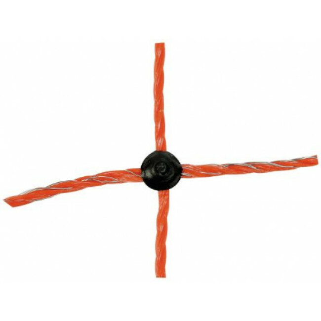 Filet poules 50 m simple pointe AKO orange électrifiable Hauteur 112 cm