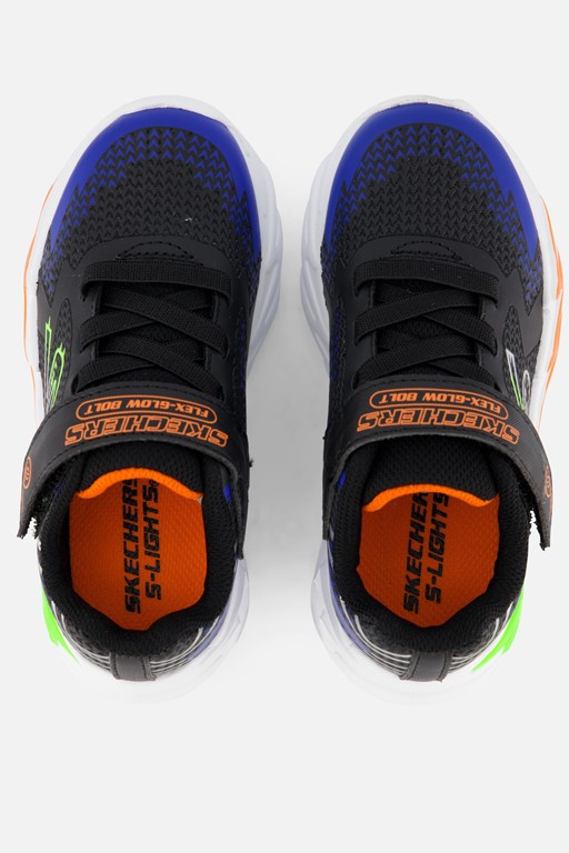 Skechers s lights flex glow bolt sneakers zwart