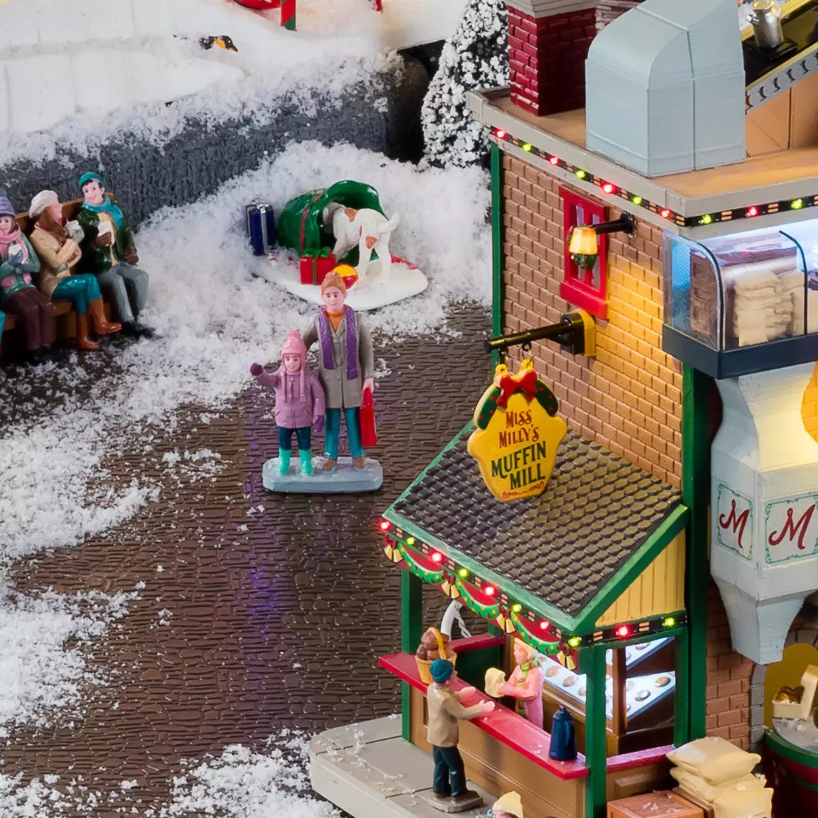 Personnages Lemax Au marché de Noël