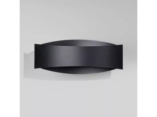 Appliques Toni moderne en acier - 1 sources lumineuses - L.12 x H.12 cm - noir