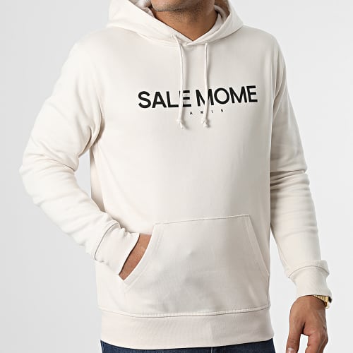 Sweat Capuche Nounours Beige Noir