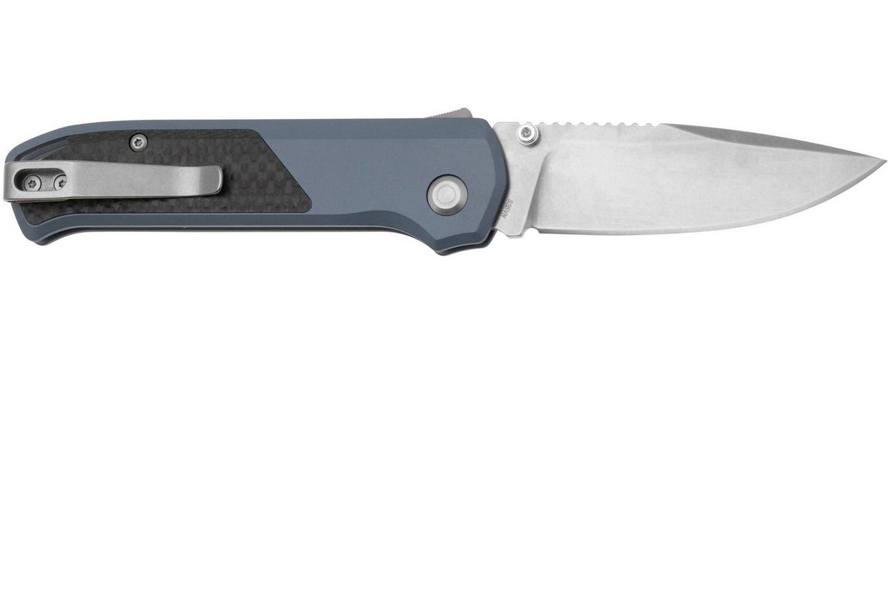 Flytanium Arcade Shark-Lock 1307 Stonewashed, Blue Aluminum Carbon Inlay, zakmes