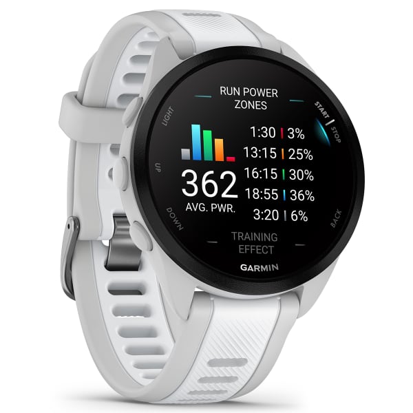 Montre cardio GPS GARMIN FORERUNNER 165 MIST GREY/WHITESTONE