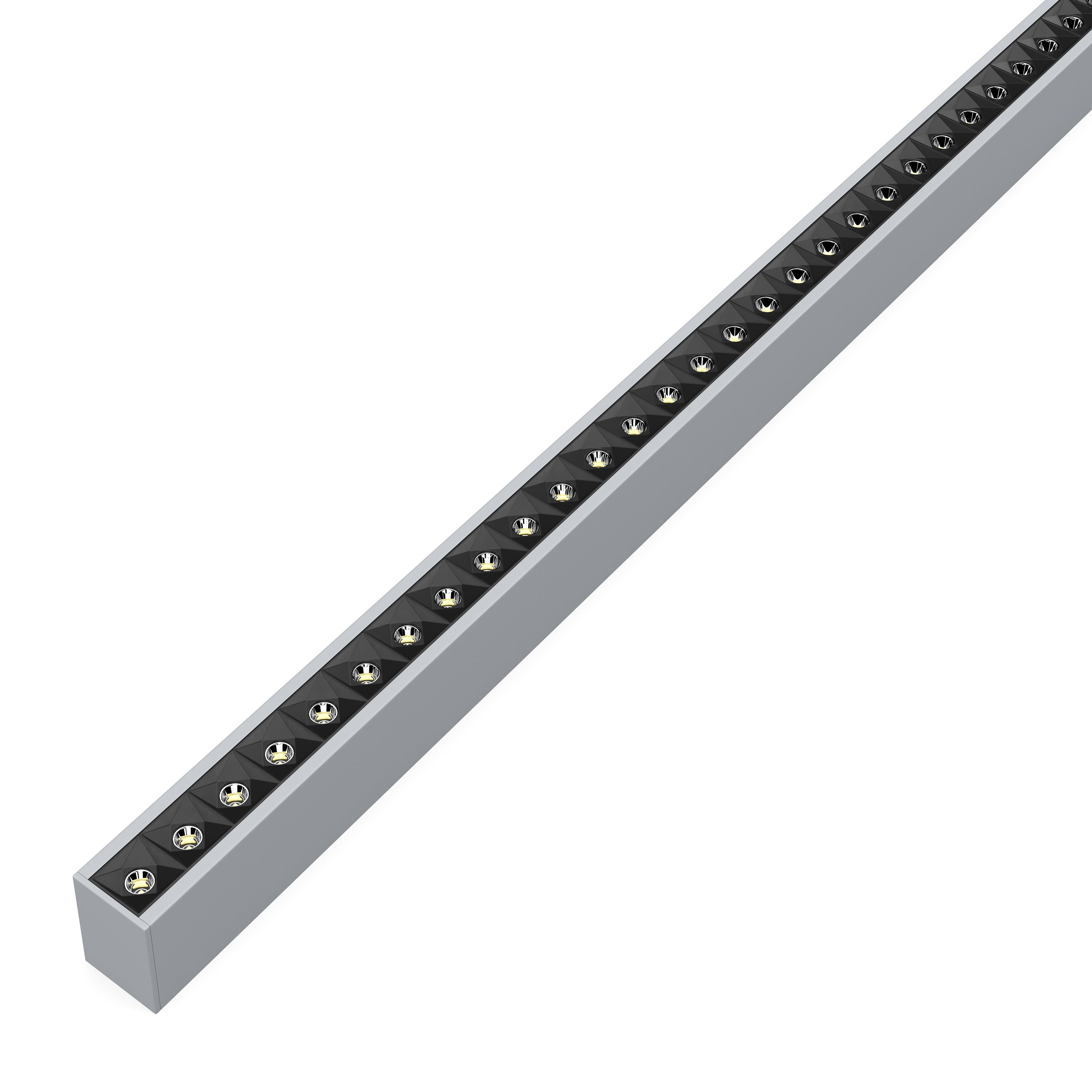 LED Hängelampe LINA 128 cm silber