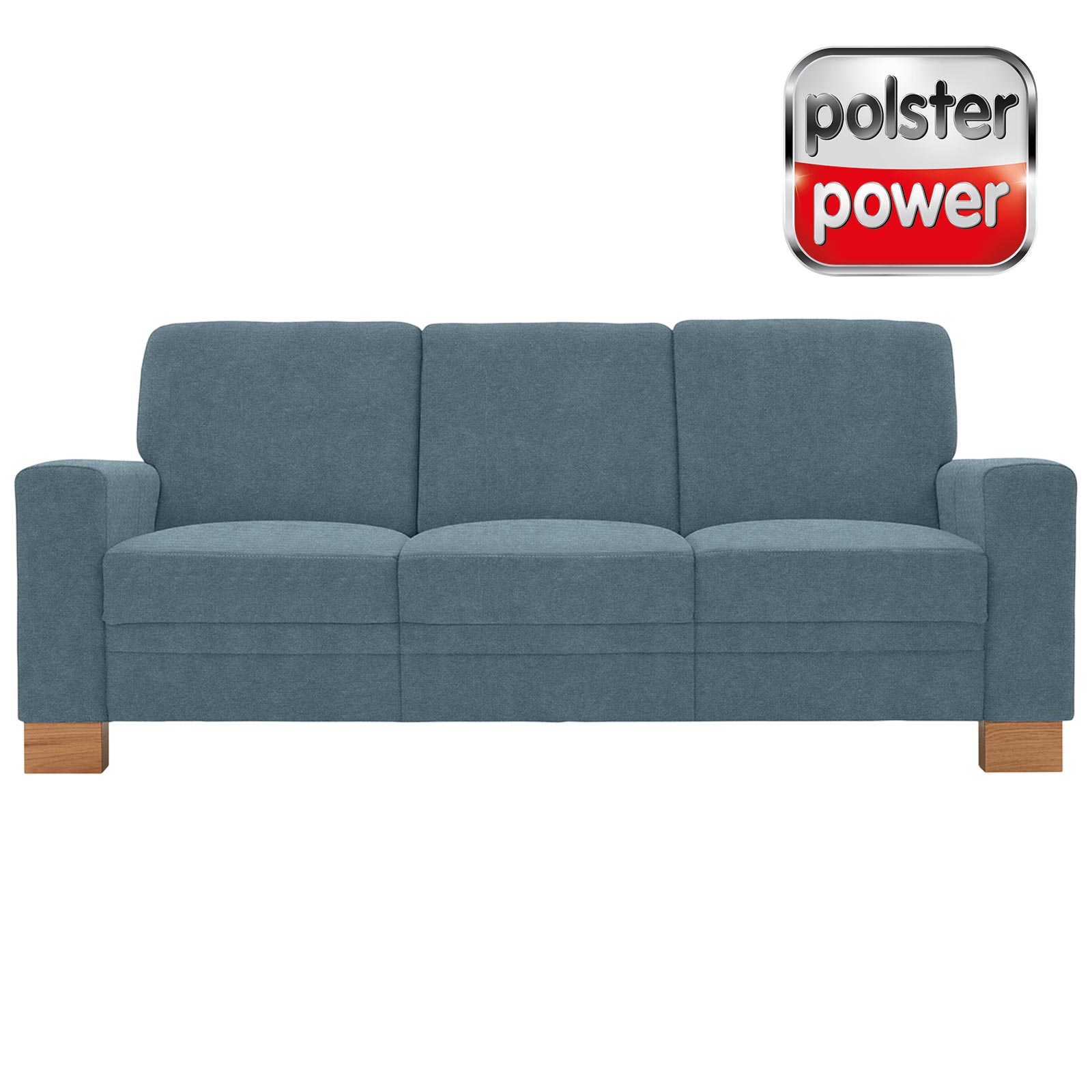 polsterpower 3-Sitzer-Sofa - Belle ice - Basismodell