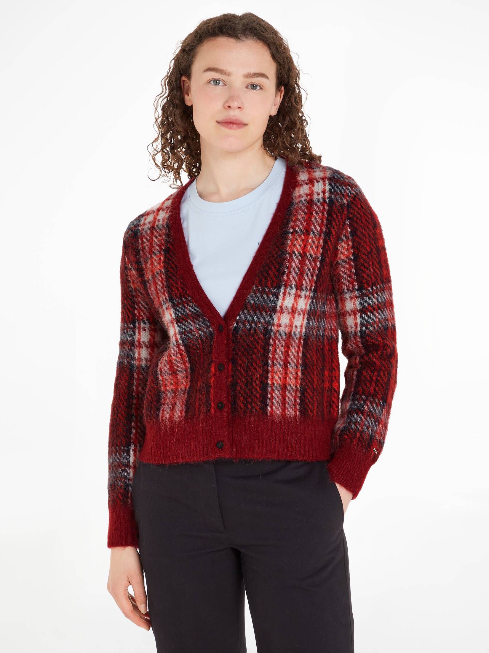 Tommy Hilfiger| Damen Strickjacke mit Wolle
