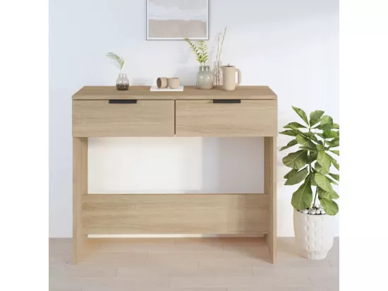 Table console Chêne sonoma 90x36x75 cm Bois d'ingénierie