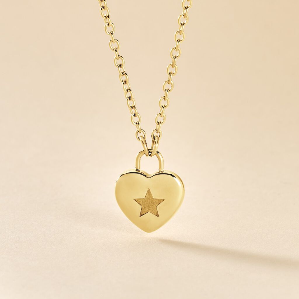 Collier Earline Acier Doré