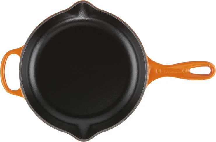 Le Creuset Stegepande i støbejern 23cm Volcanic Vulkan