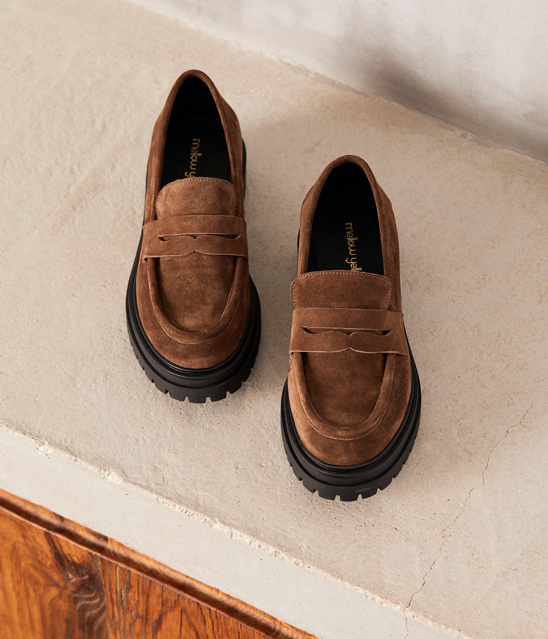 Mocassins velours marron Angelika