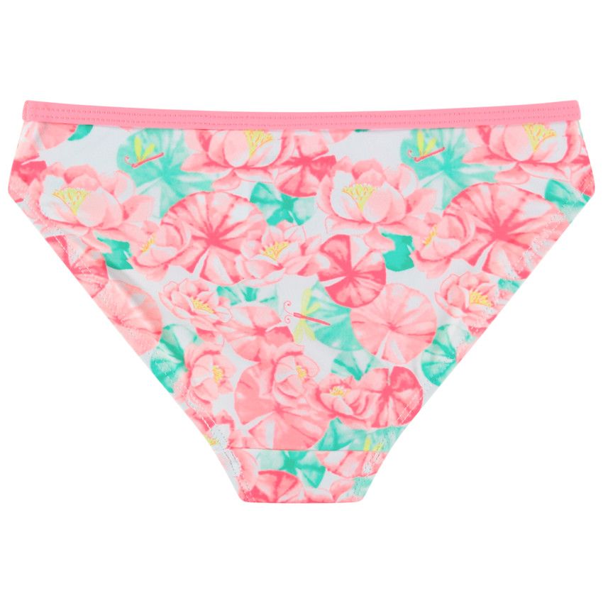 Maillot de bain 2pièces à imprimé floral - Blanc