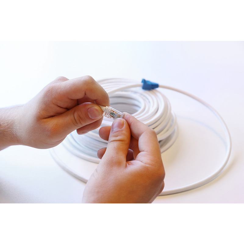UTP 6 connectors en kappen 8P RJ45/6