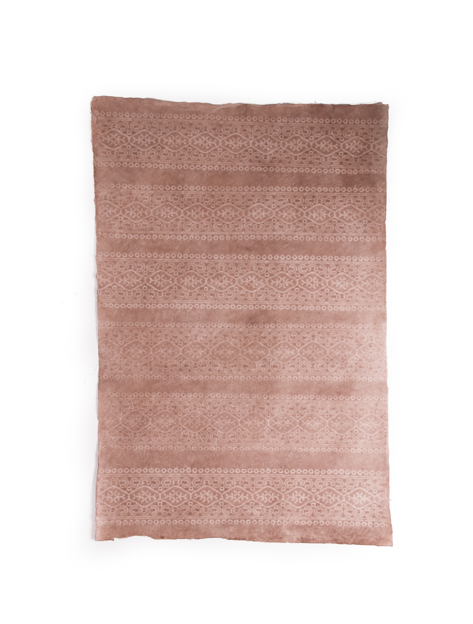 Geschenkpapier 'Borde' handgeschöpft, braun, L 76 cm, B 50 cm günstig bestellen