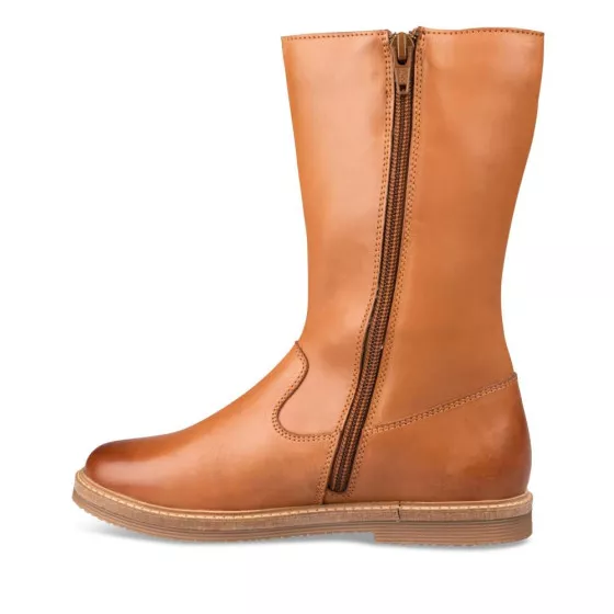 Bottes COGNAC LOVELY SKULL CUIR