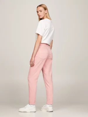 Calça jeans slim de cintura ultra alta para mães