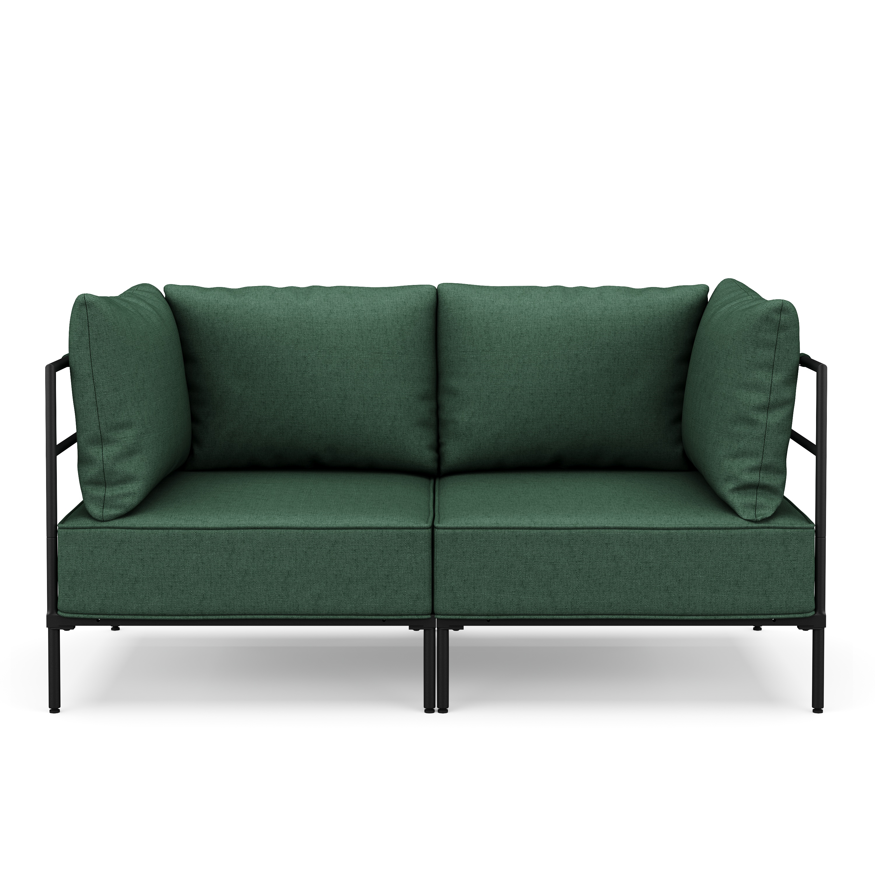 Sofa ETHAN 2-Sitzer dunkelgrün