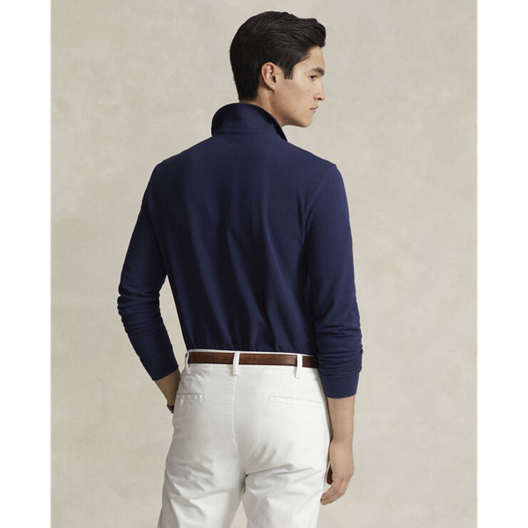 Polo Ralph Lauren Custom Slim Fit Mesh Polo Navy