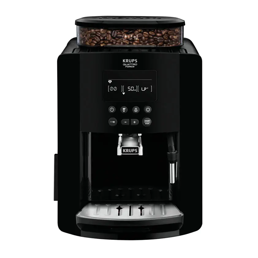 Set: Kaffeevollautomat Arabica Display Black und Cappuccino Milch Zubehör