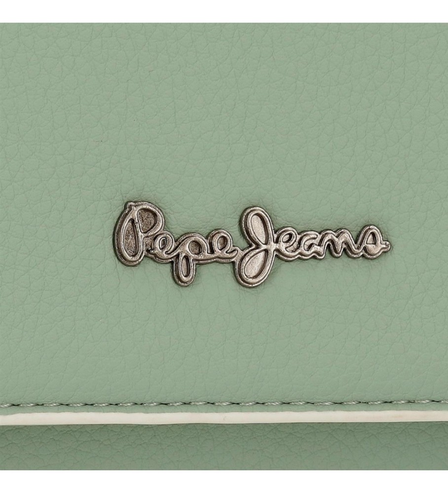 Bolsa Pepe Jeans Verde Jeny - 27,5 x 19 x 4 cm