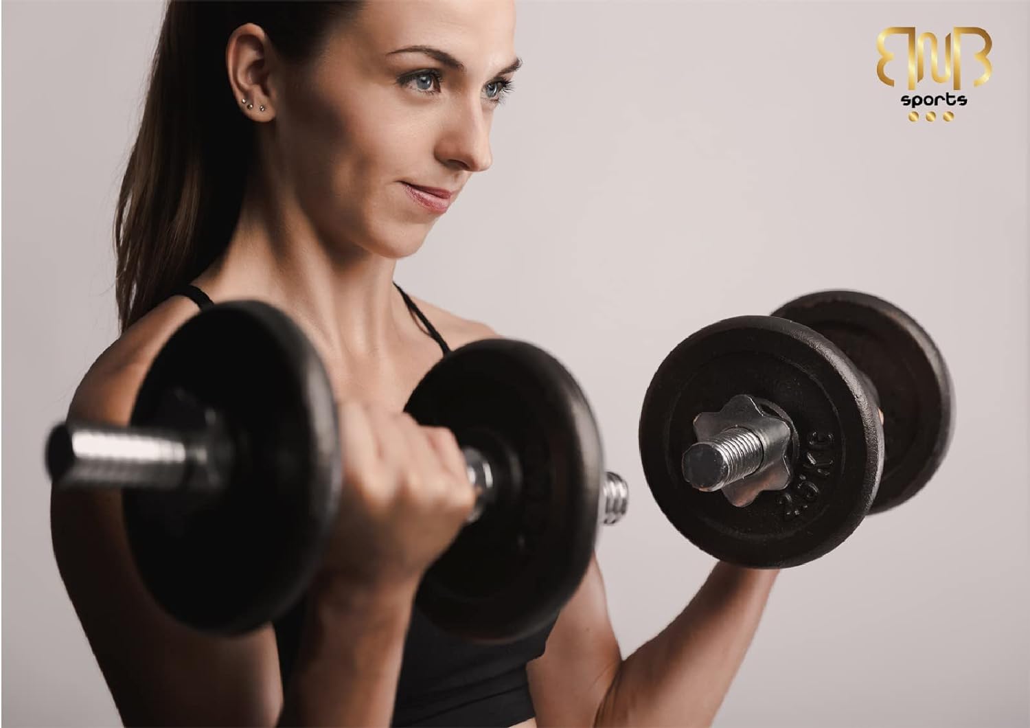 Bodybuilding Hantel 15 kg, Gewichtstraining, Gusseisen