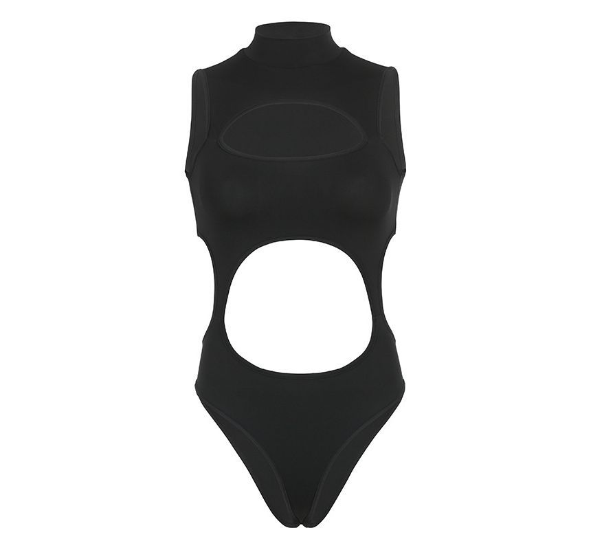 Genrovia - Mouwloos bodysuit met nephals en uitsparing