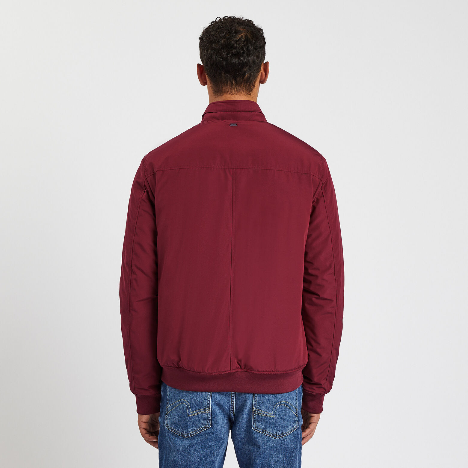 Blouson rembourré col montant Marron