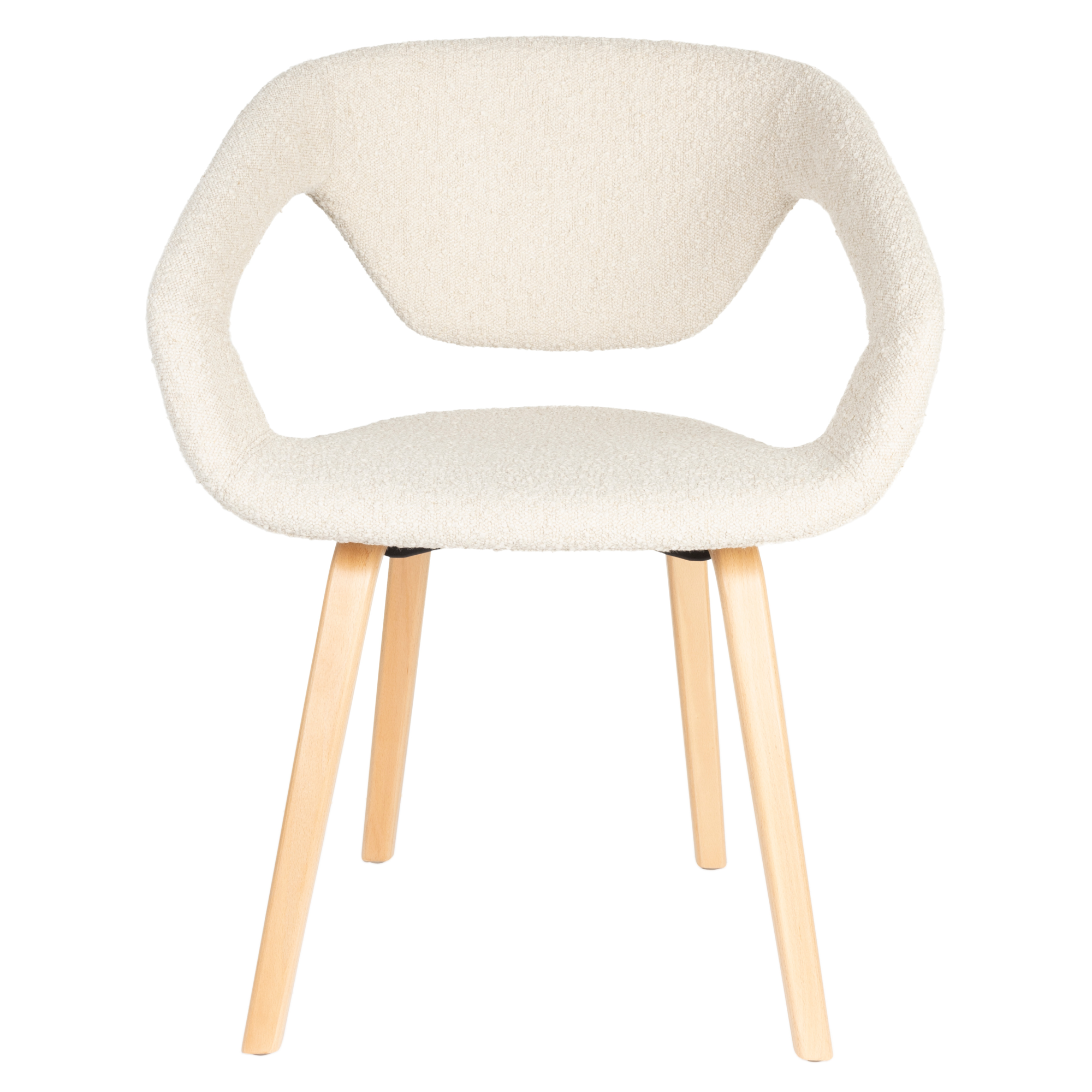 Eetkamerstoel Flexback Boucle beige - set van 2