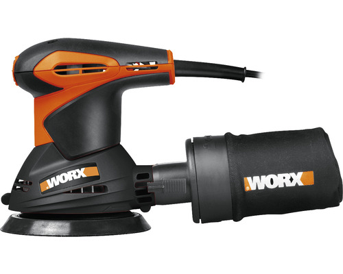 WORX 300W 125mm excentrische schuurmachine WX652.1, inclusief accessoires