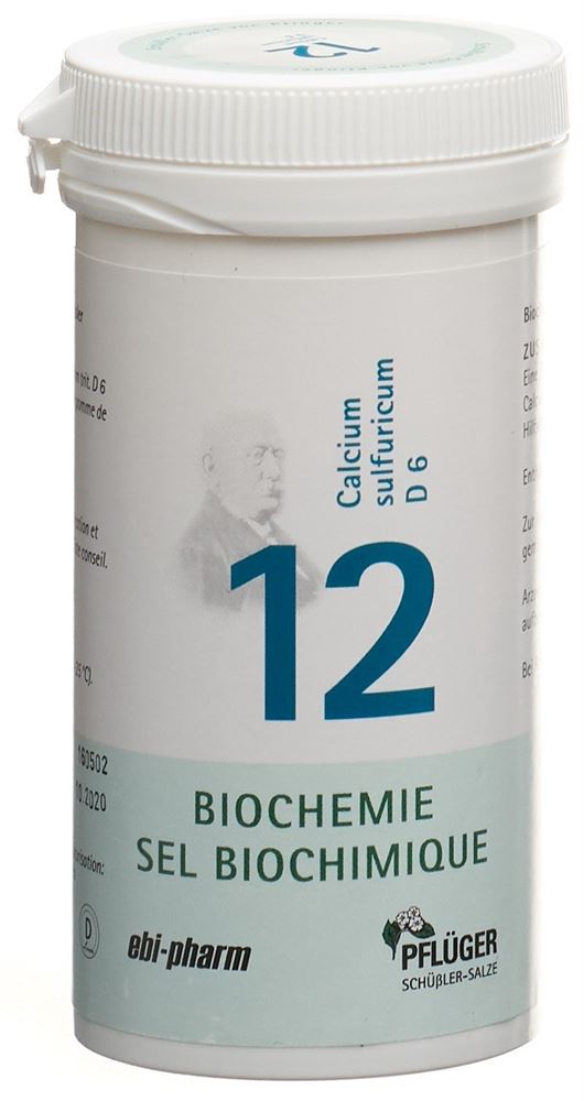 PFLUEGER Nr12 Calcium sulfuricum Tabl 6 D 100 g