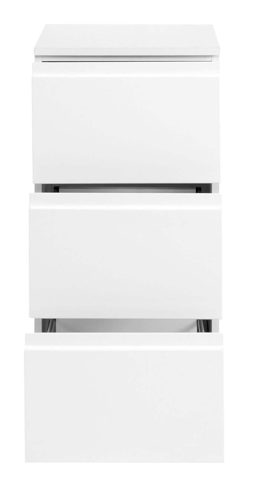 Unterschrank CARDIFF 40 x 79 cm Weiß Hochglanz