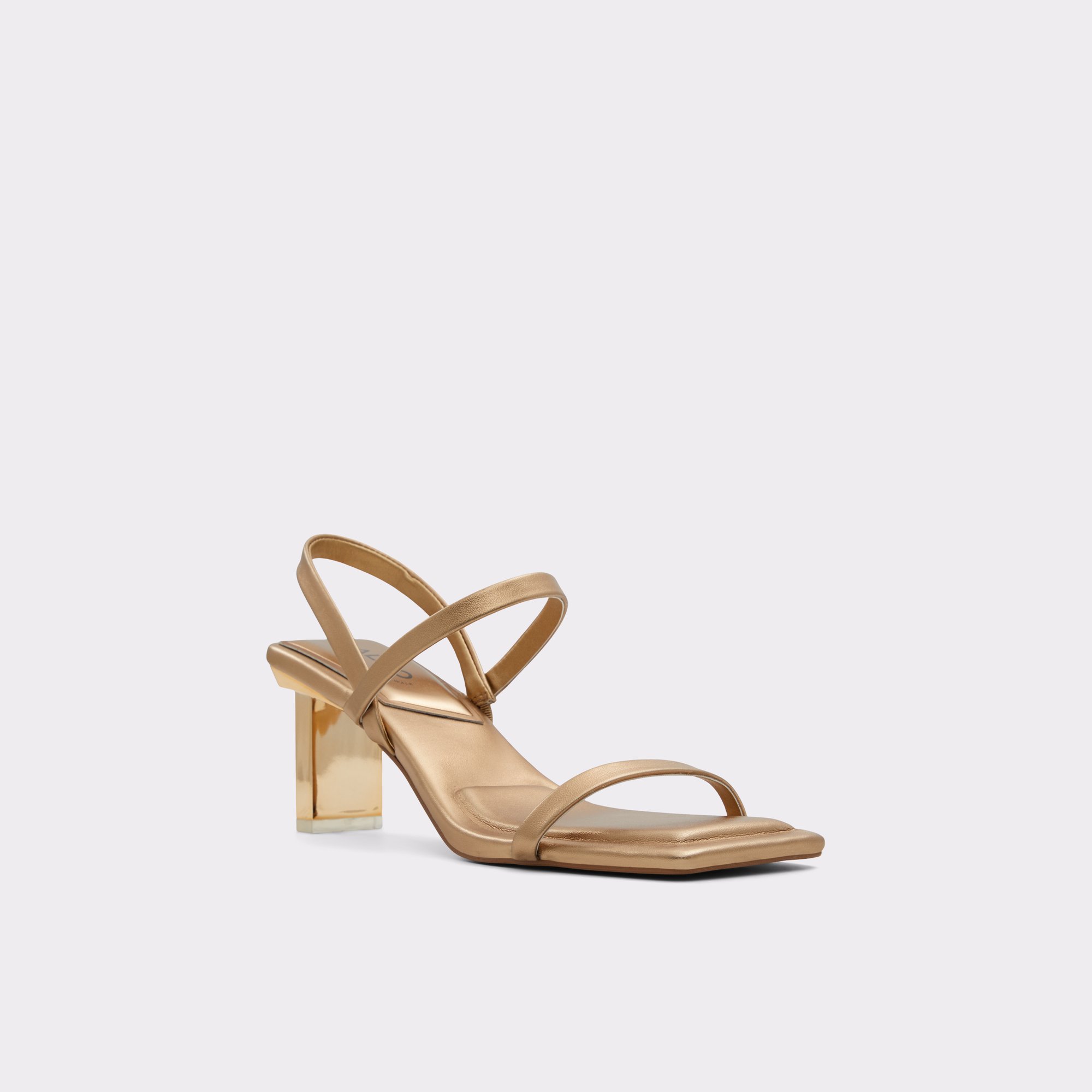 Lokurr Gold Women Heeled sandals